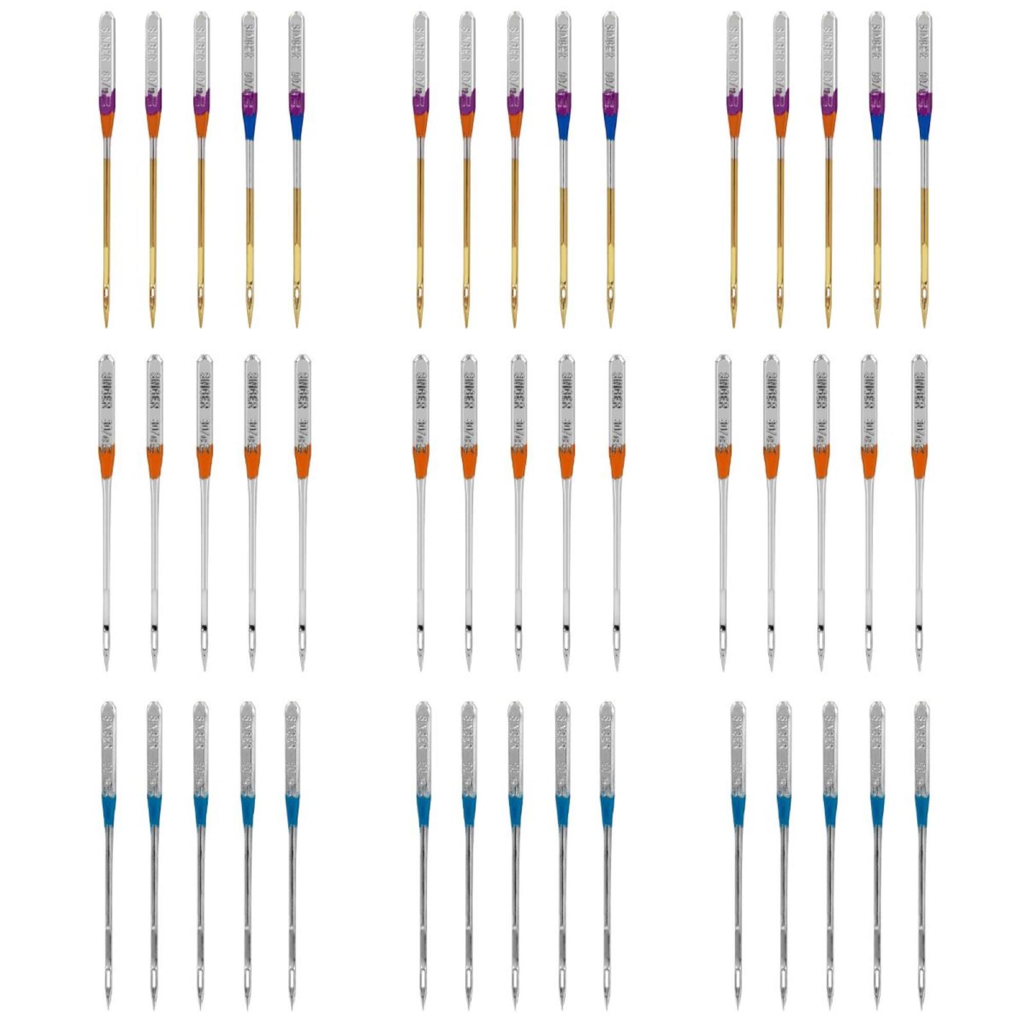 SINGER® Titanium & Standard Quilting Sewing Machine Needles, 45ct.